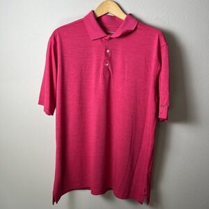 Walter Hagen Polo Shirt Mens XL Pink Performance Golf Essential Lightweight